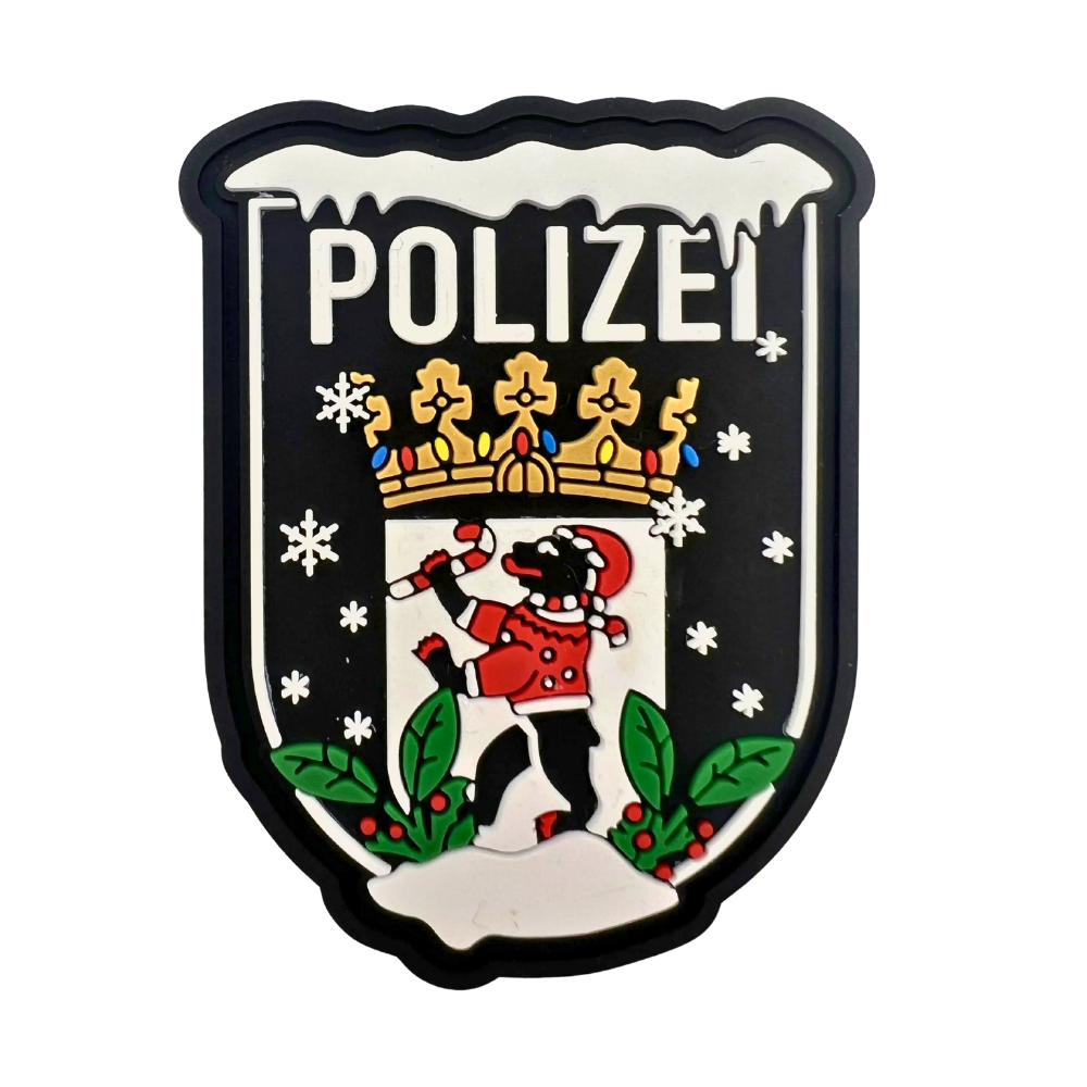 Small Polizei Xmas Rubber Länderpatches
