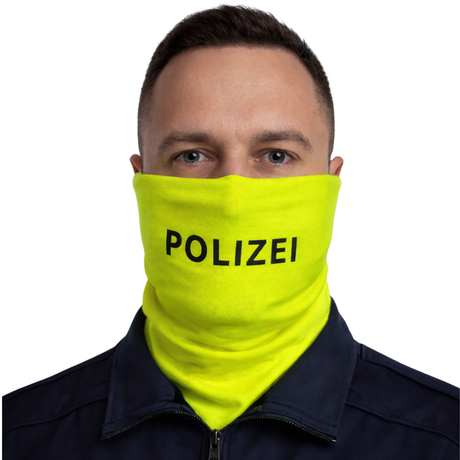 BUFF Cut Polizei Schnittschutz Schlauchschal - Neongelb