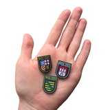 Mini Polizei Bundesländer Textil Patches