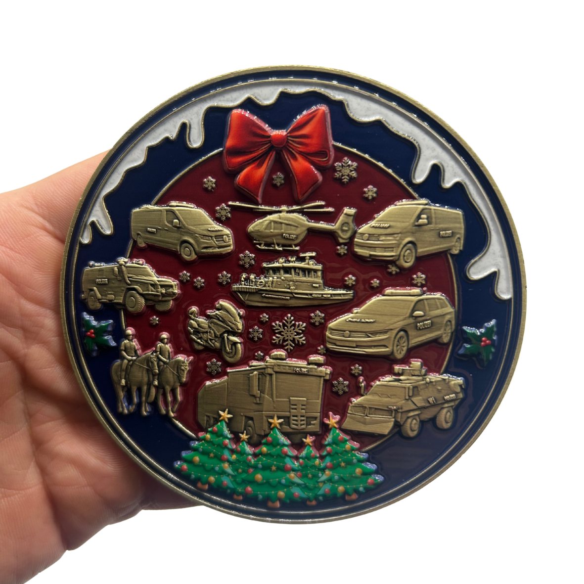 Limitierter XXL Polizei Weihnachtscoin 2025