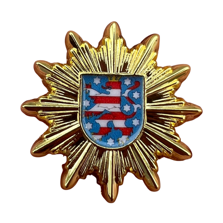 Ansteck-Pin Polizeistern Bundesländer + Bundespolizei