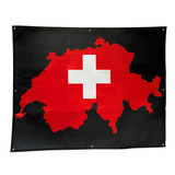 XL Patch Klettmatte Schweiz Flagge