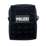 Polizei fluoreszierender Rubberpatch - Mini / Mittel / Groß