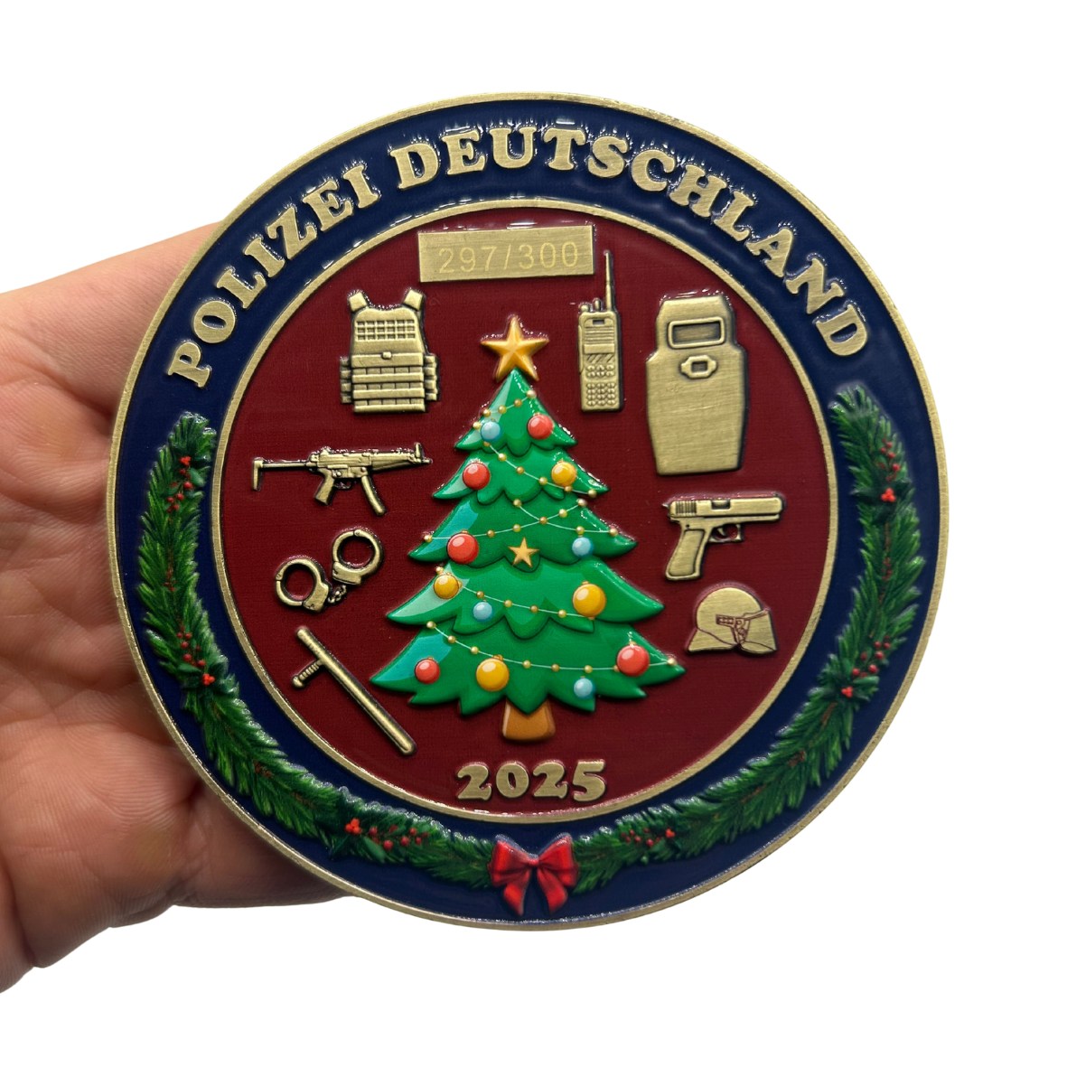 Limitierter XXL Polizei Weihnachtscoin 2025