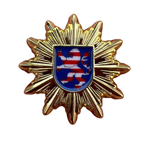 Ansteck-Pin Polizeistern Bundesländer + Bundespolizei