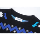 Police Navidad Xmas Sweater mit Patchklettfläche