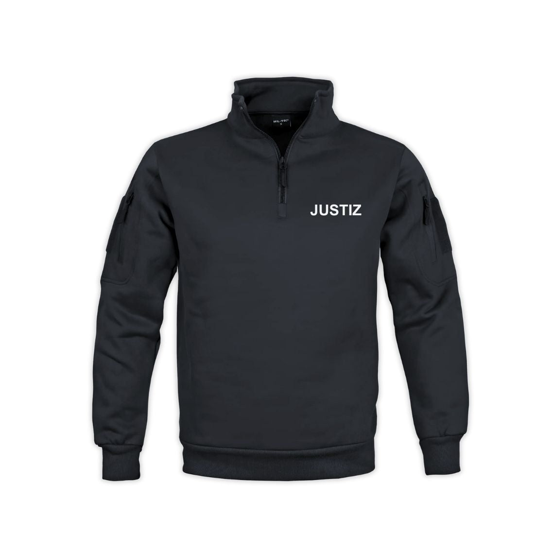 Tactical Sweatshirt mit Zipper "JUSTIZ"