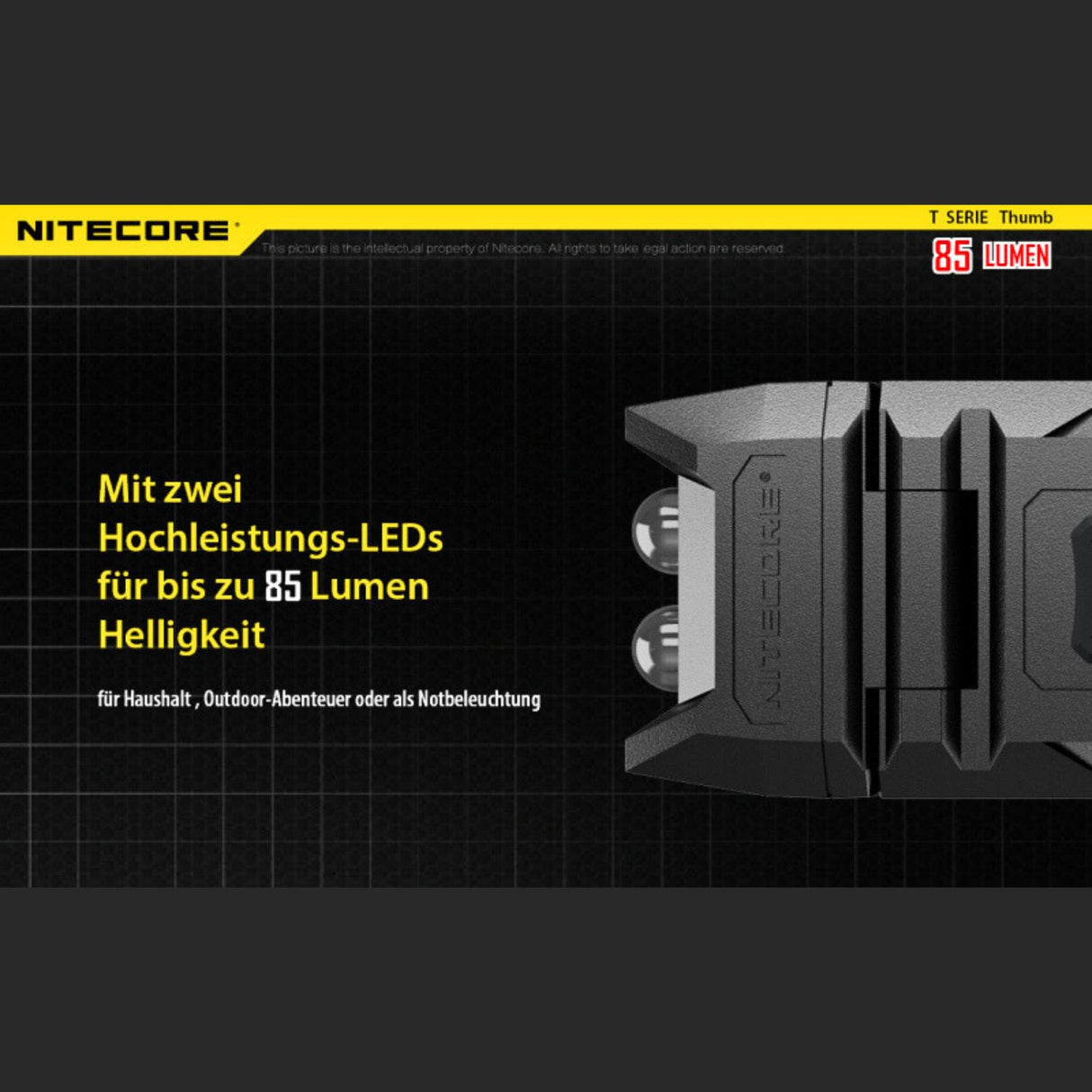 Nitecore Thumb Cliplampe