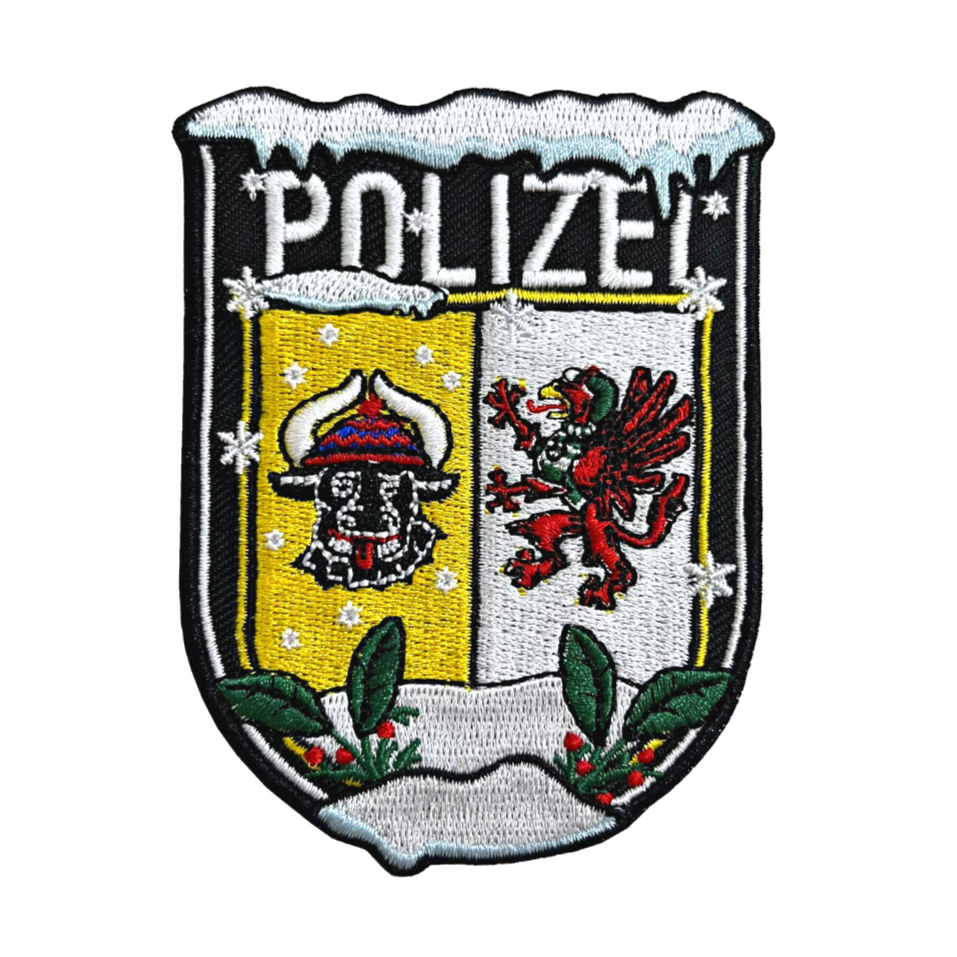 Police Xmas textile country patches