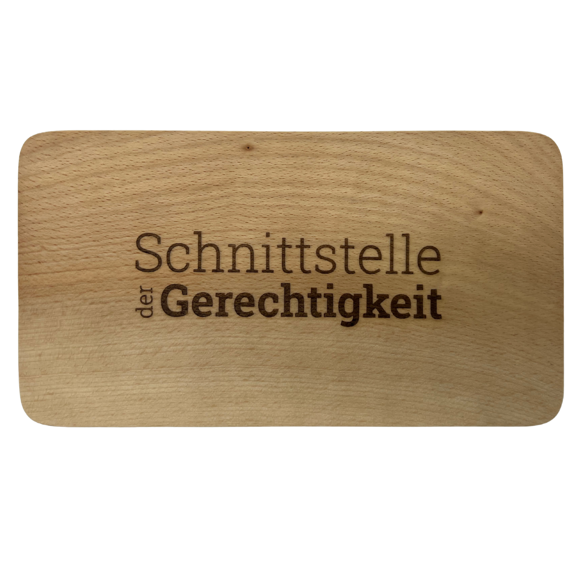 Frühstücksbrett aus Buchenholz mit Gravur