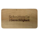 Frühstücksbrett aus Buchenholz mit Gravur