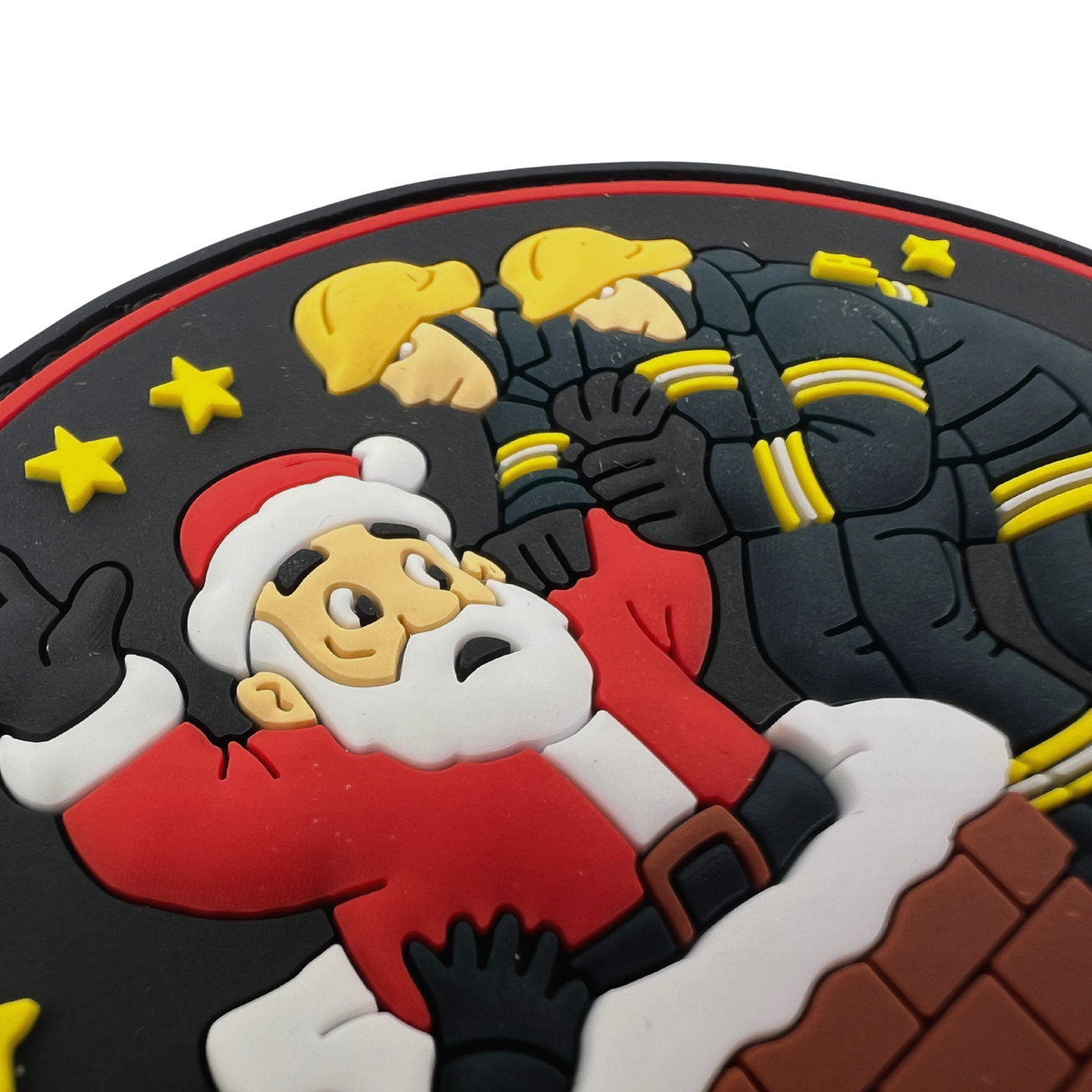 Feuerwehr Weihnachtsretter Rubber Patch