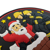 Feuerwehr Weihnachtsretter Rubber Patch