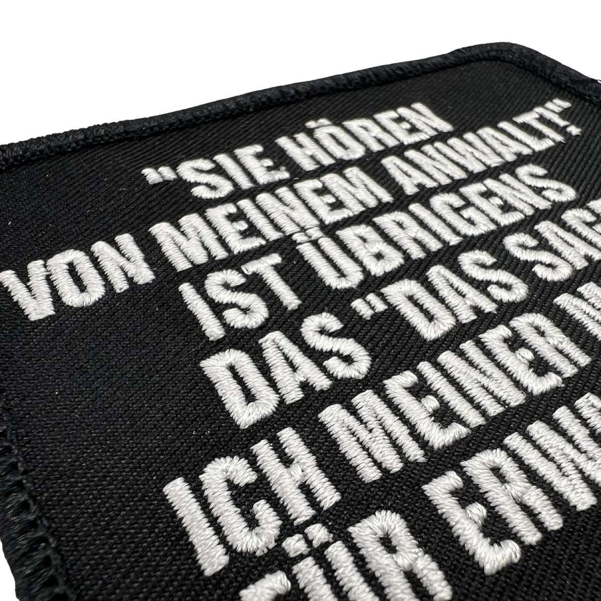 Dienstalltag Sprüche Textil Patches