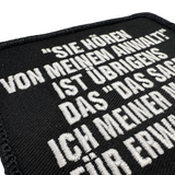 Dienstalltag Sprüche Textil Patches