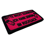Bitte nicht schubsen Textil Patch