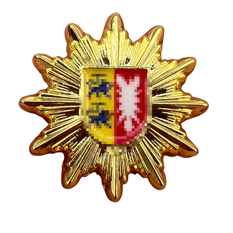 Ansteck-Pin Polizeistern Bundesländer + Bundespolizei