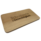 Frühstücksbrett aus Buchenholz mit Gravur