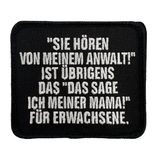 Dienstalltag Sprüche Textil Patches