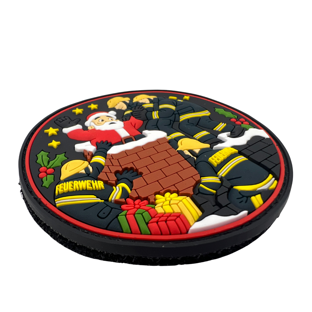 Feuerwehr Weihnachtsretter Rubber Patch