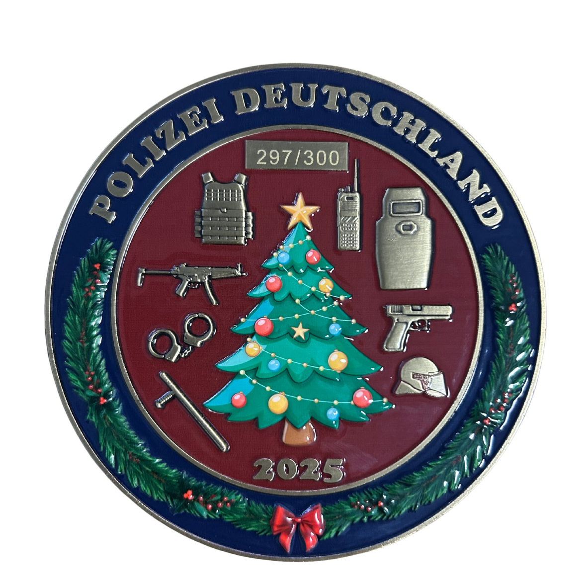 Limitierter XXL Polizei Weihnachtscoin 2025