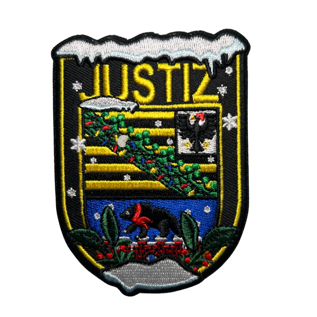 Justiz Xmas Textil Länderpatches