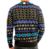 Police Navidad Xmas Sweater mit Patchklettfläche