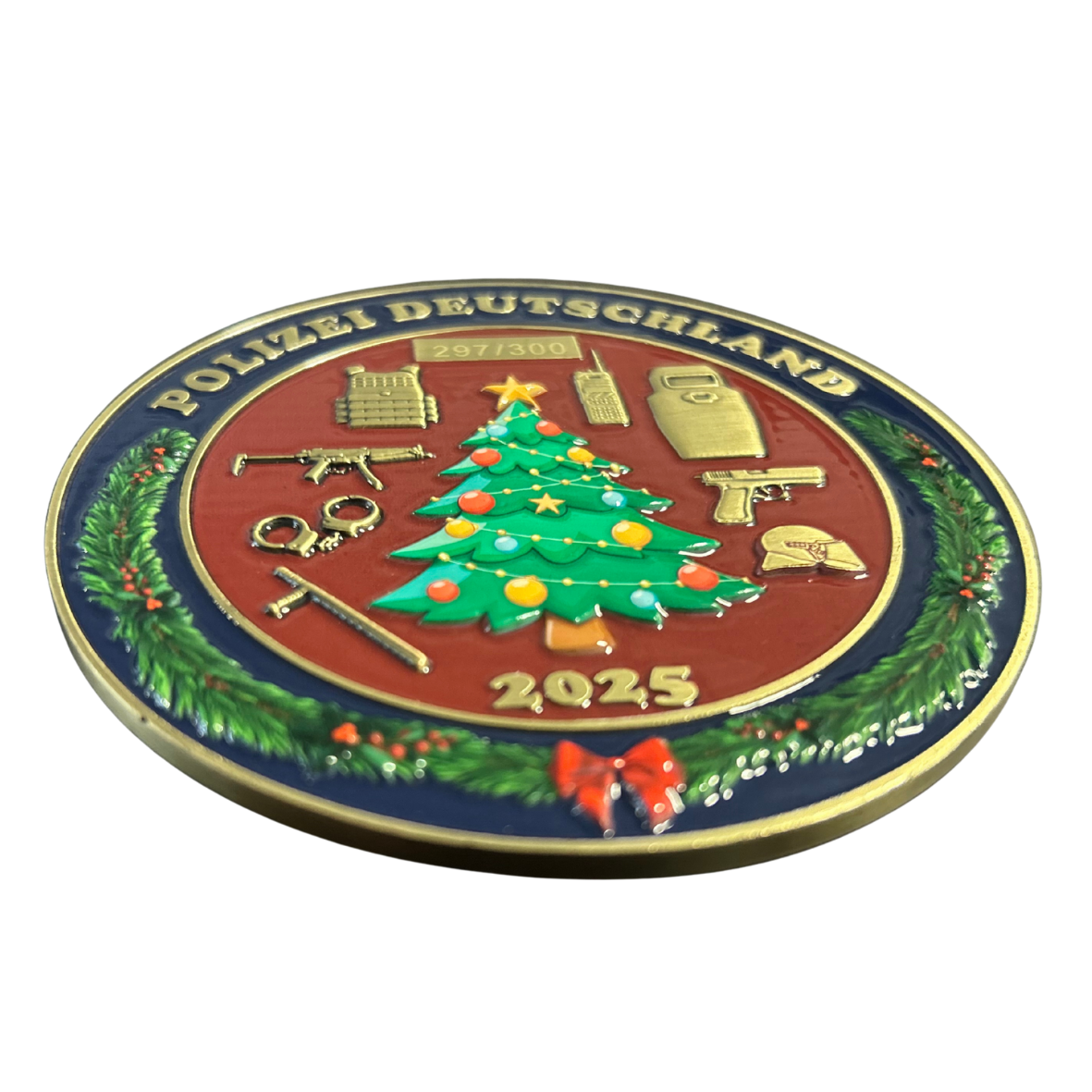 Limitierter XXL Polizei Weihnachtscoin 2025