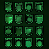 Bundesländer "Glow in the Dark" Lasercut Patches
