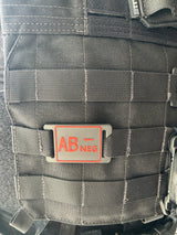 Blutgruppen Patches für MOLLE System