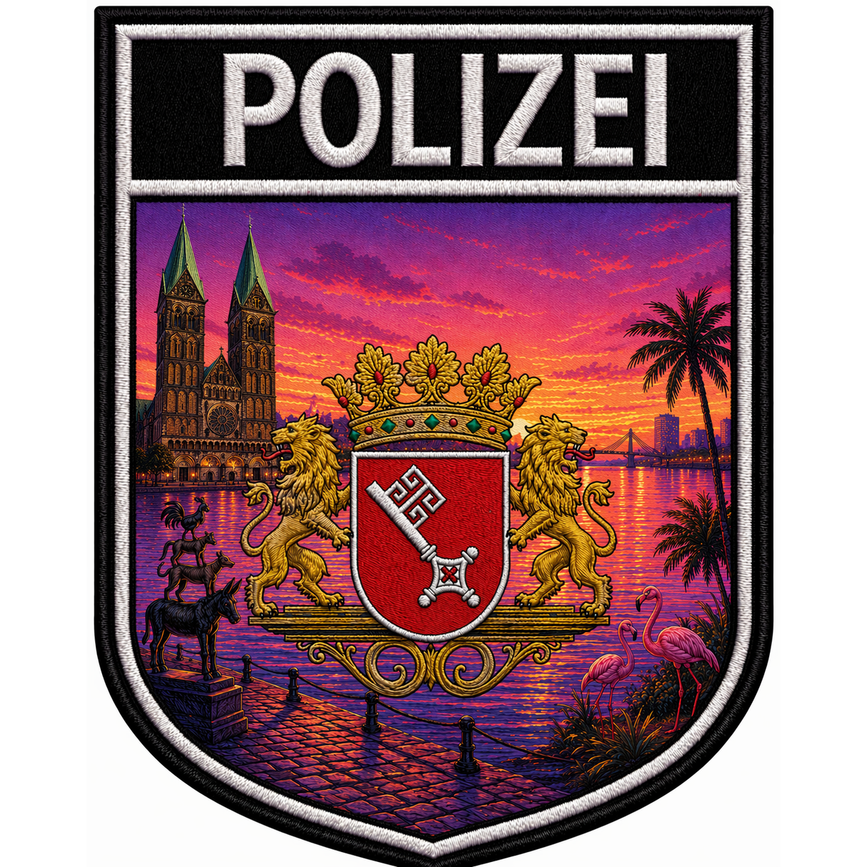 Polizei Bundesländer Summer Edition Textil Patches