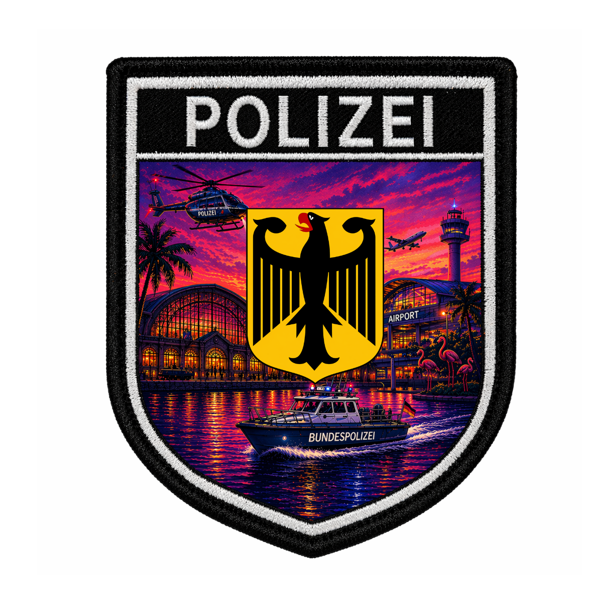 Polizei Bundesländer Summer Edition Textil Patches