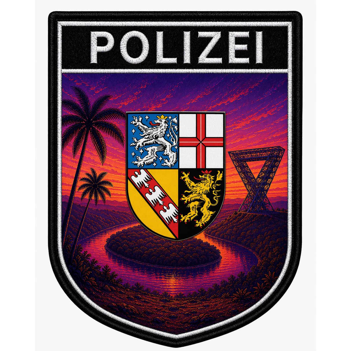 Polizei Bundesländer Summer Edition Textil Patches