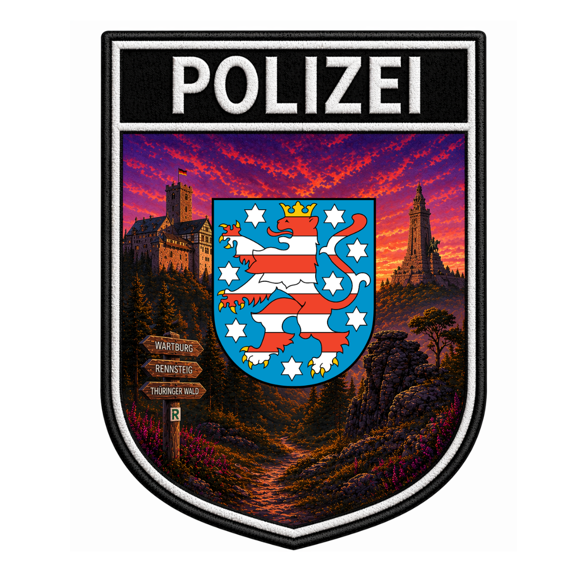 Polizei Bundesländer Summer Edition Textil Patches