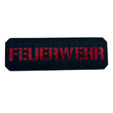 Feuerwehr Lasercut Patch Rot Reflective