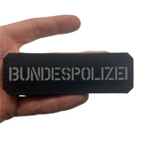 Lasercut Bundespolizei Textil Patch