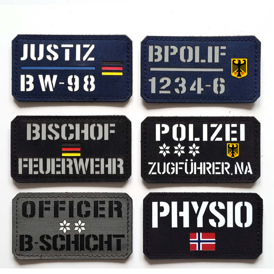 Individuell gestaltbare  Lasercut Textil Patches (Ab 1 Stück)