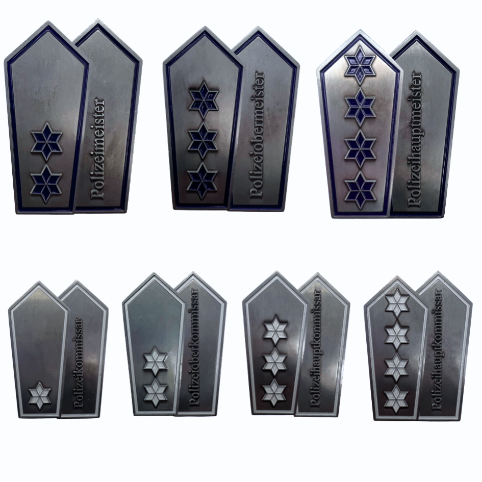 Polizei Schulterklappen Dienstgrad Coins