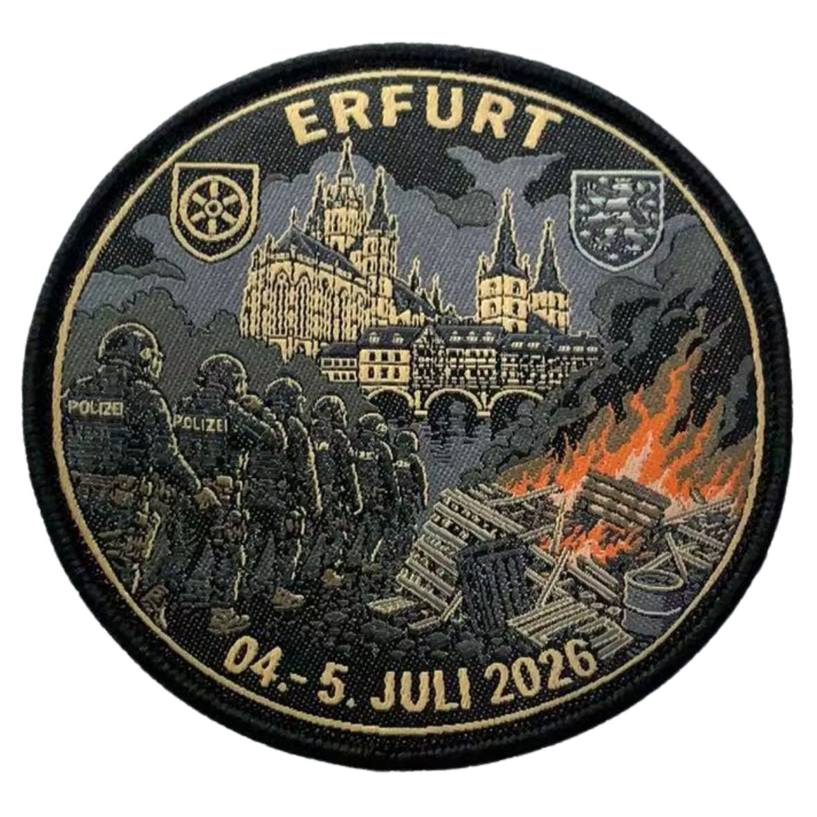 Einsatz Erfurt 2026 Textil Patch