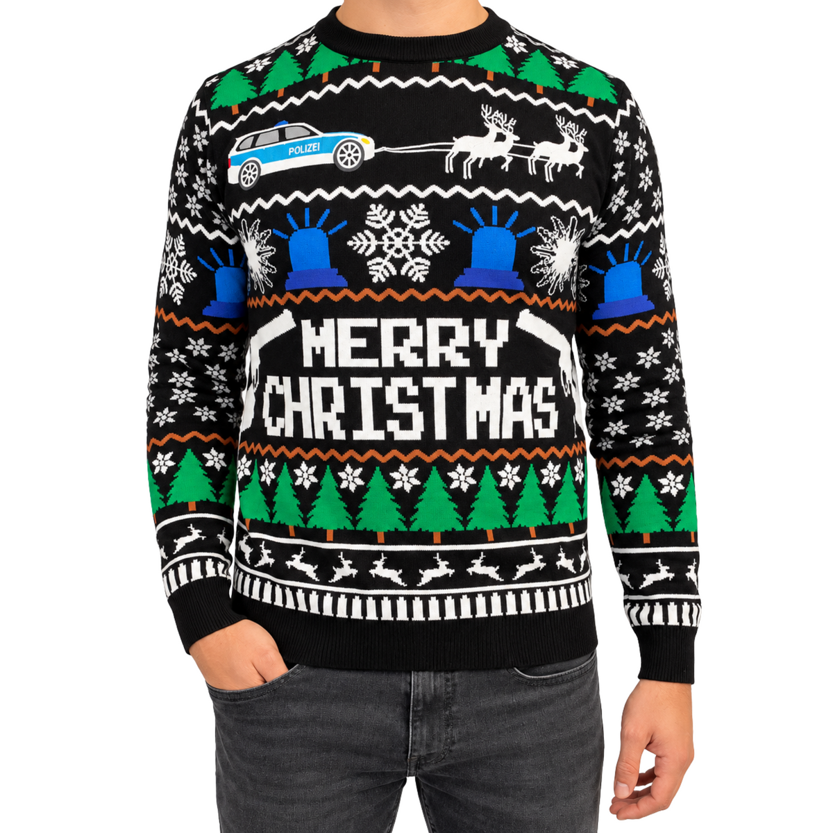 Merry Xmas Police Sweater Unisex
