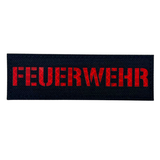 Feuerwehr Lasercut Patch Rot Reflective