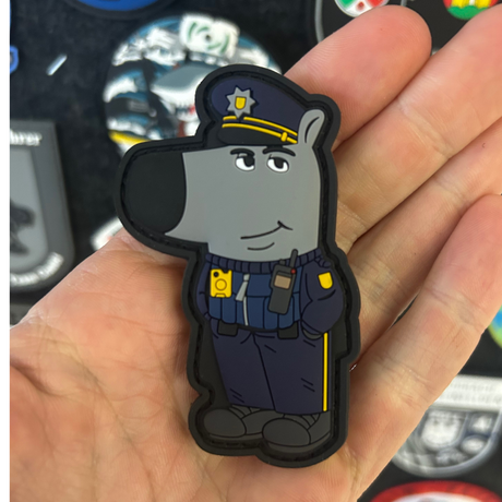 Entspannter Cop Rubber Patch