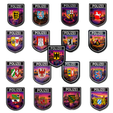 Polizei Bundesländer Summer Edition Textil Patches