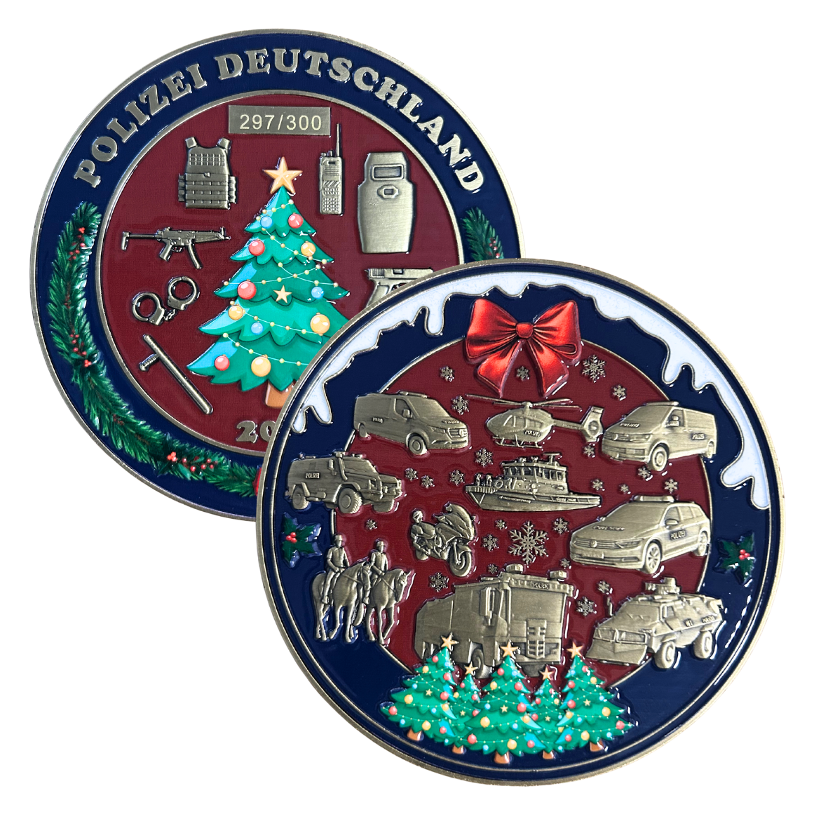 Limitierter XXL Polizei Weihnachtscoin 2025