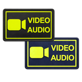 Bodycam Video/Audio Glow in the Dark  Rubber Patch