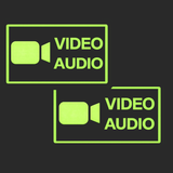 Bodycam Video/Audio Glow in the Dark  Rubber Patch