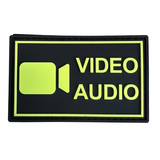 Bodycam Video/Audio Glow in the Dark  Rubber Patch