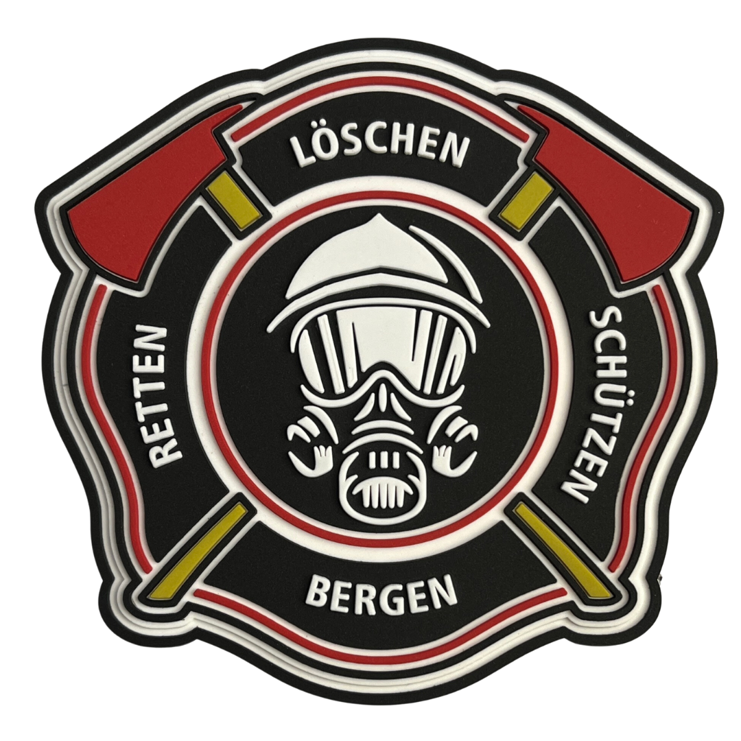 Retten Löschen Schützen Bergen Feuerwehr Rubber Patch