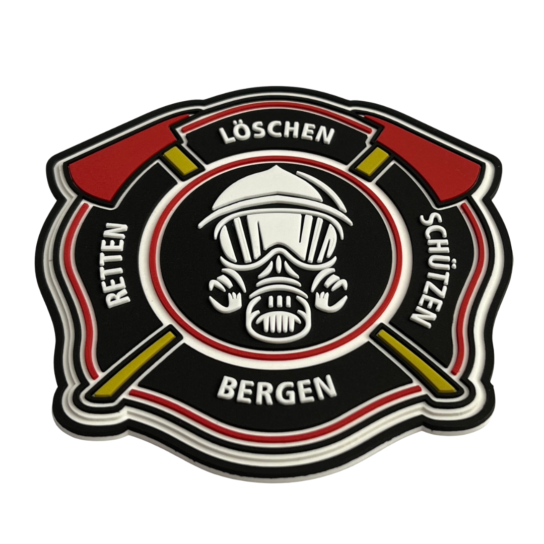 Retten Löschen Schützen Bergen Feuerwehr Rubber Patch