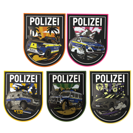 Polizei Hiking Backpack Rubber Patch